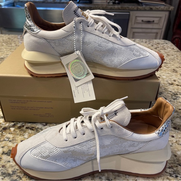 NWT Esseutesse special white Italian sneaker 41 us10 - Picture 2 of 16
